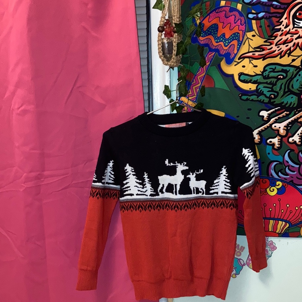 Christmas sweater for small girl size medium